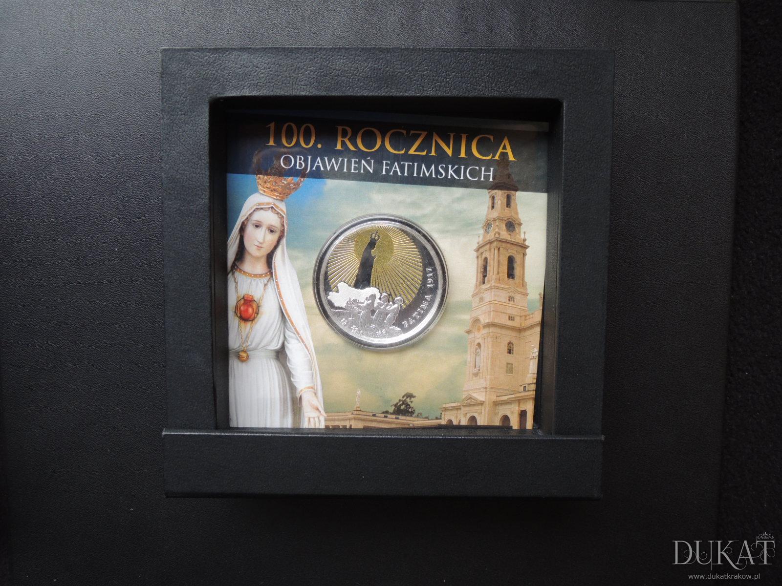 Moneta 500 franków - 100 rocznica objawień Fatimskich - zdjęcie przedmiotu